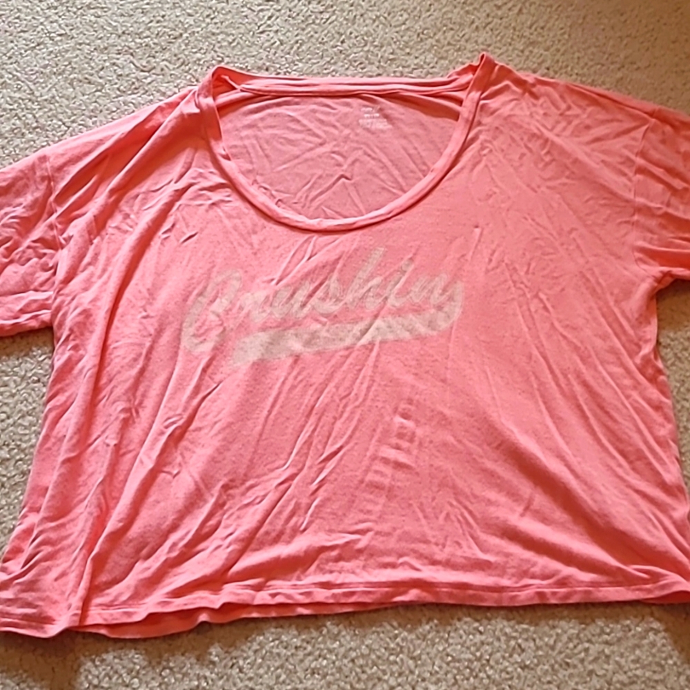 Aerie XS Boxy Cropped Pajama/Lounge Top